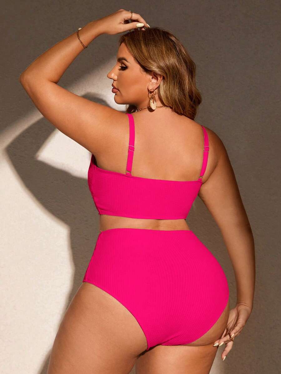 Biquíni Cintura Alta Plus Size
