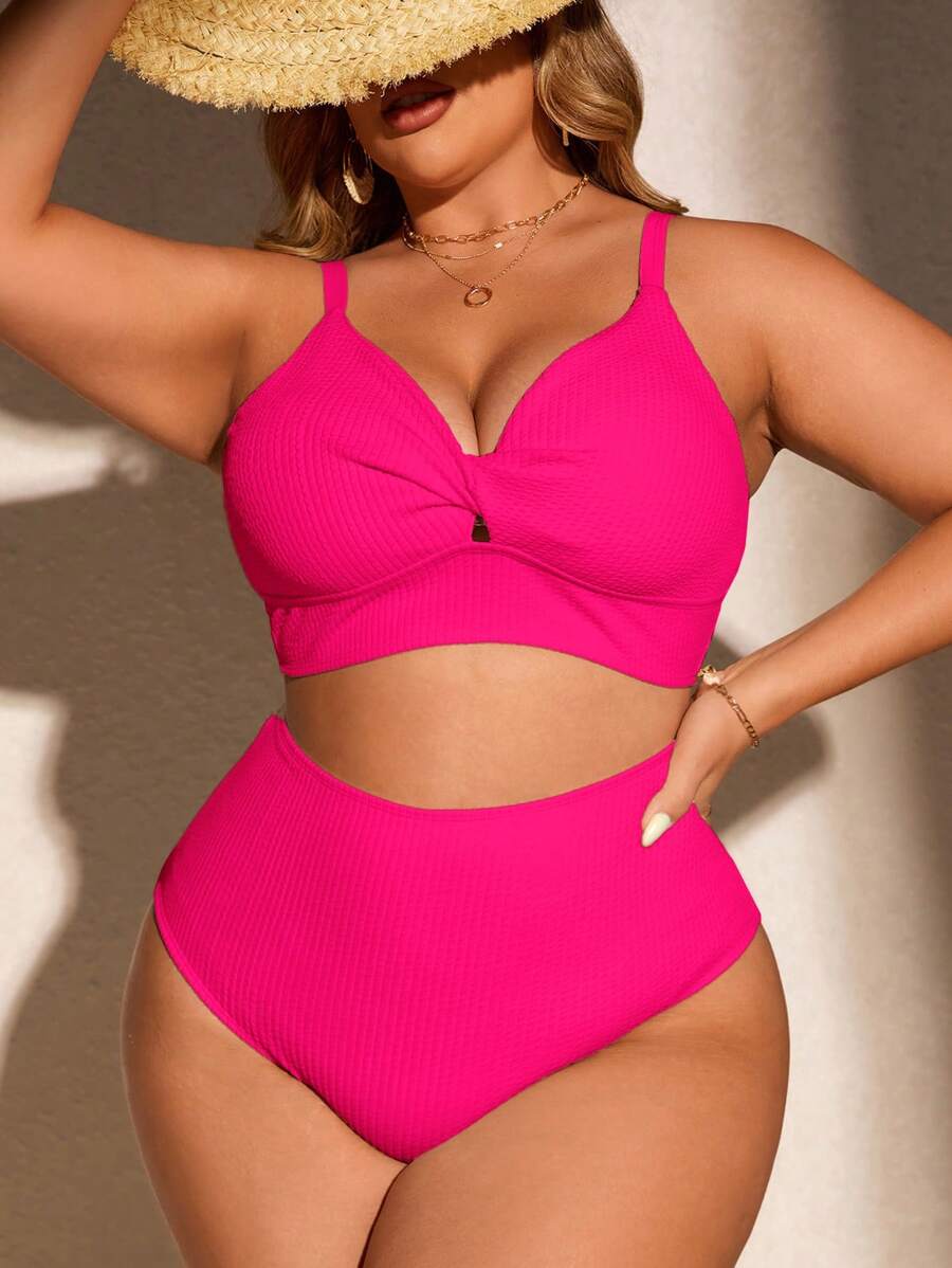 Biquíni Cintura Alta Plus Size