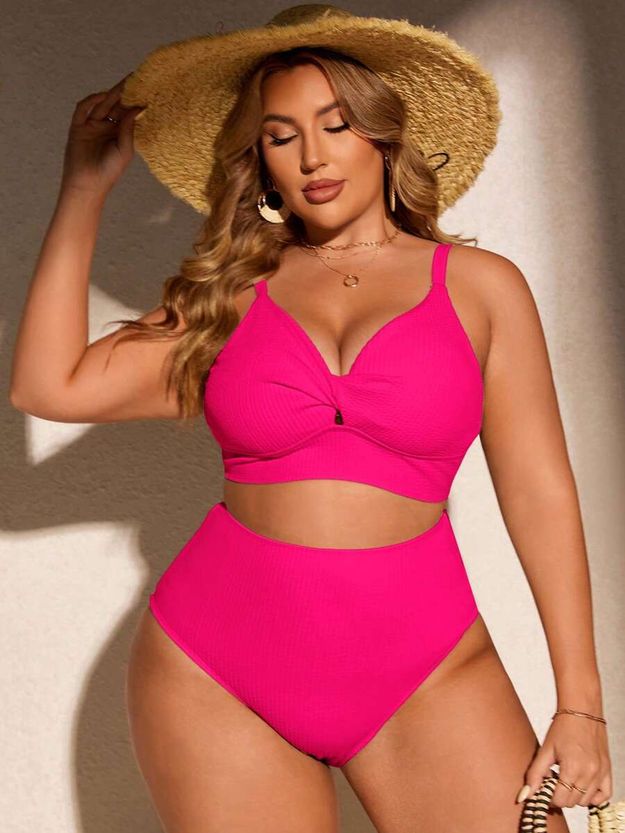 Biquíni Cintura Alta Plus Size