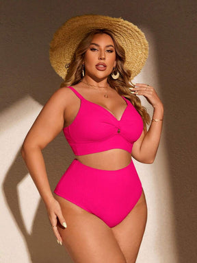Biquíni Cintura Alta Plus Size