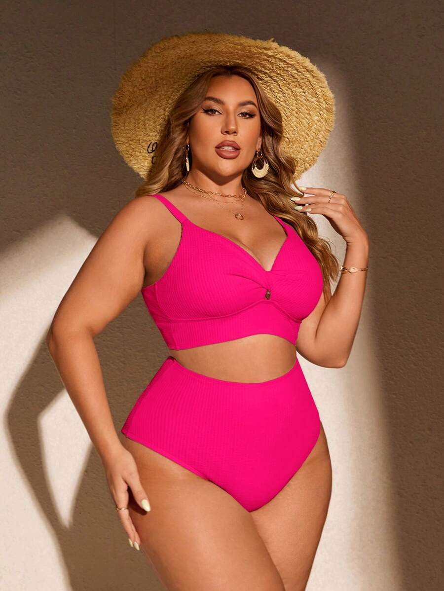Biquíni Cintura Alta Plus Size