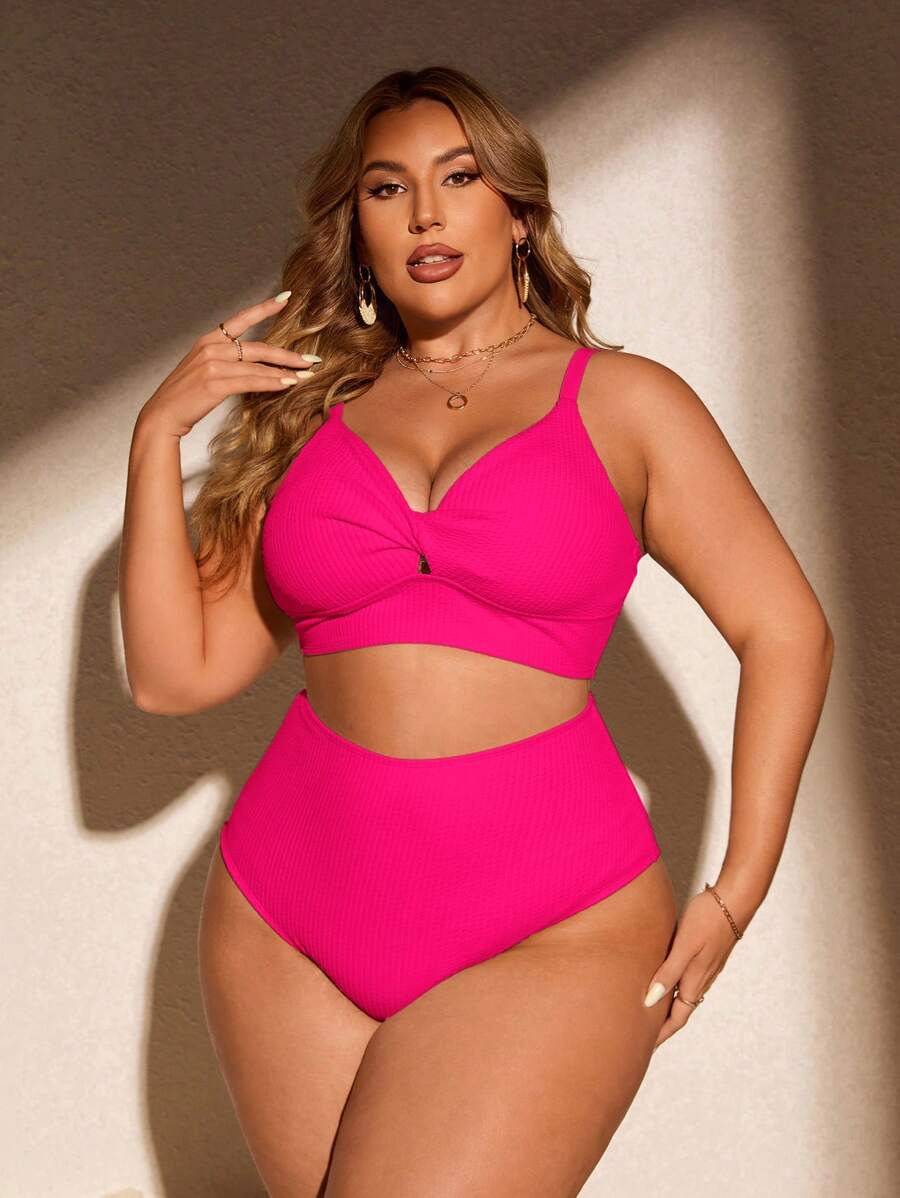 Biquíni Cintura Alta Plus Size