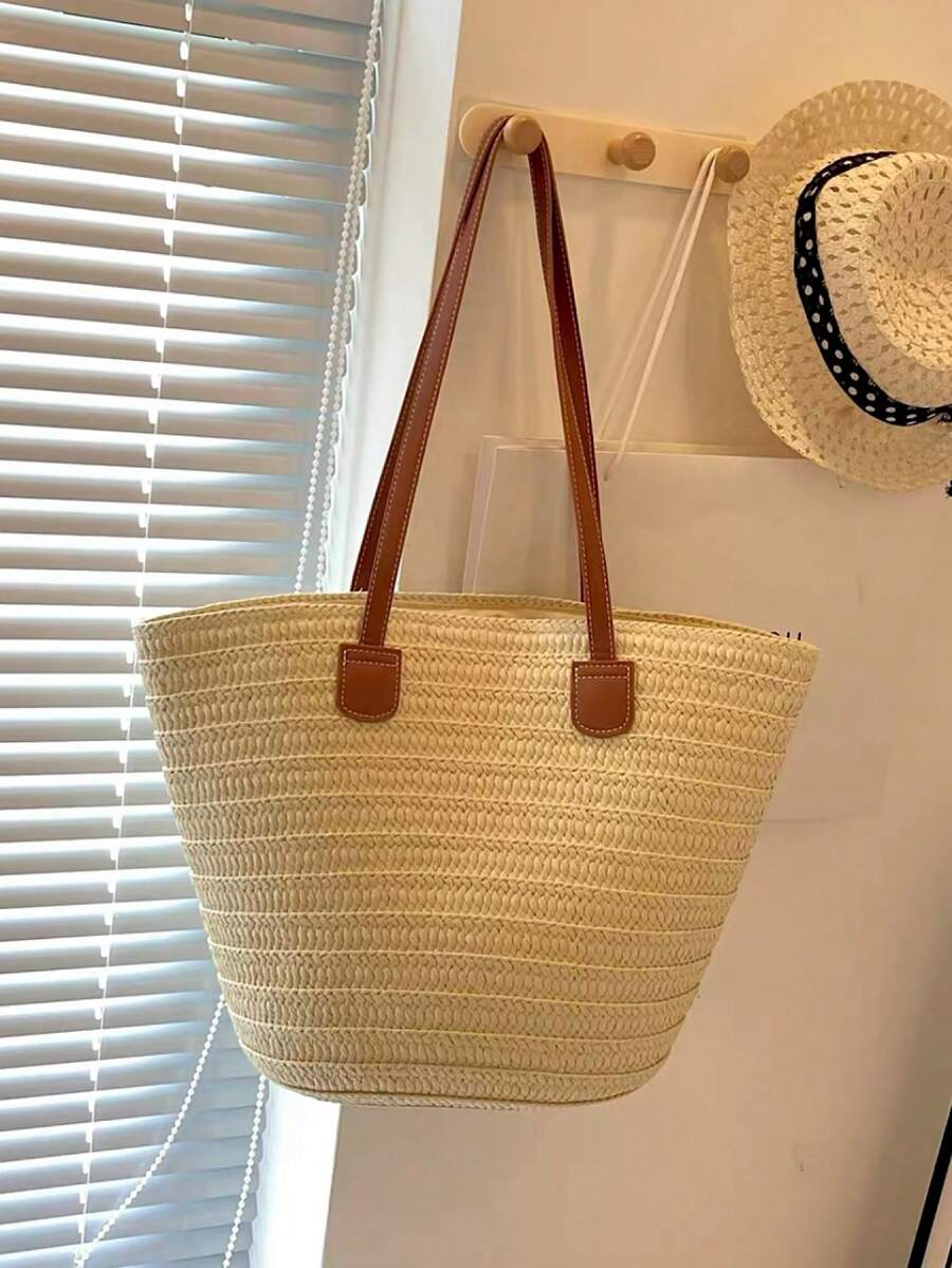 Bolsa Shopper com Alça em Couro