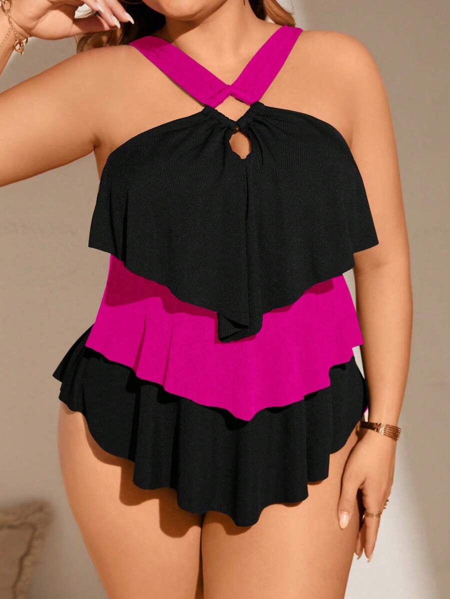 Maiô Babado Elegance Plus Size