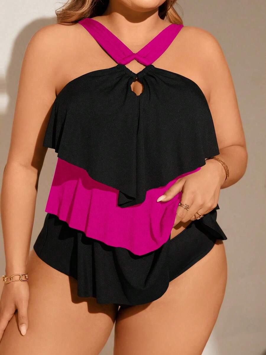 Maiô Babado Elegance Plus Size