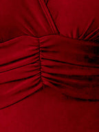Maiô Preto Plus Size com Manga Borboleta