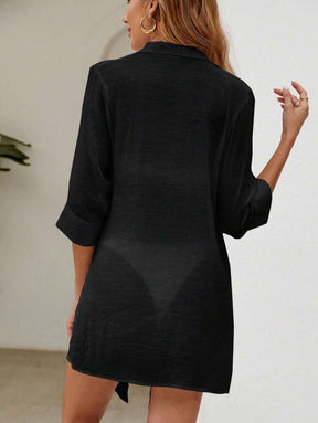 Saída de Praia Camisa Lisa Leve