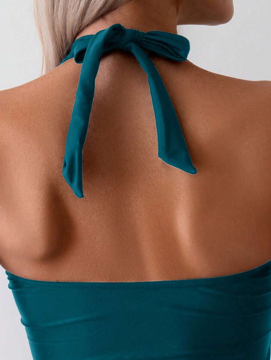 Biquíni Tankini Nó Frontal