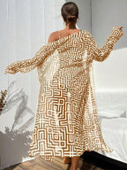 Conjunto Praia Geometric Chic 3 Peças