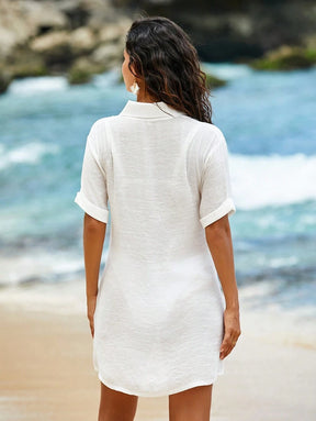 Saída de Praia Camisa em Linho