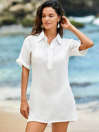 Saída de Praia Camisa em Linho