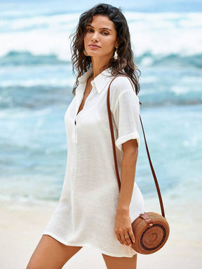 Saída de Praia Camisa em Linho