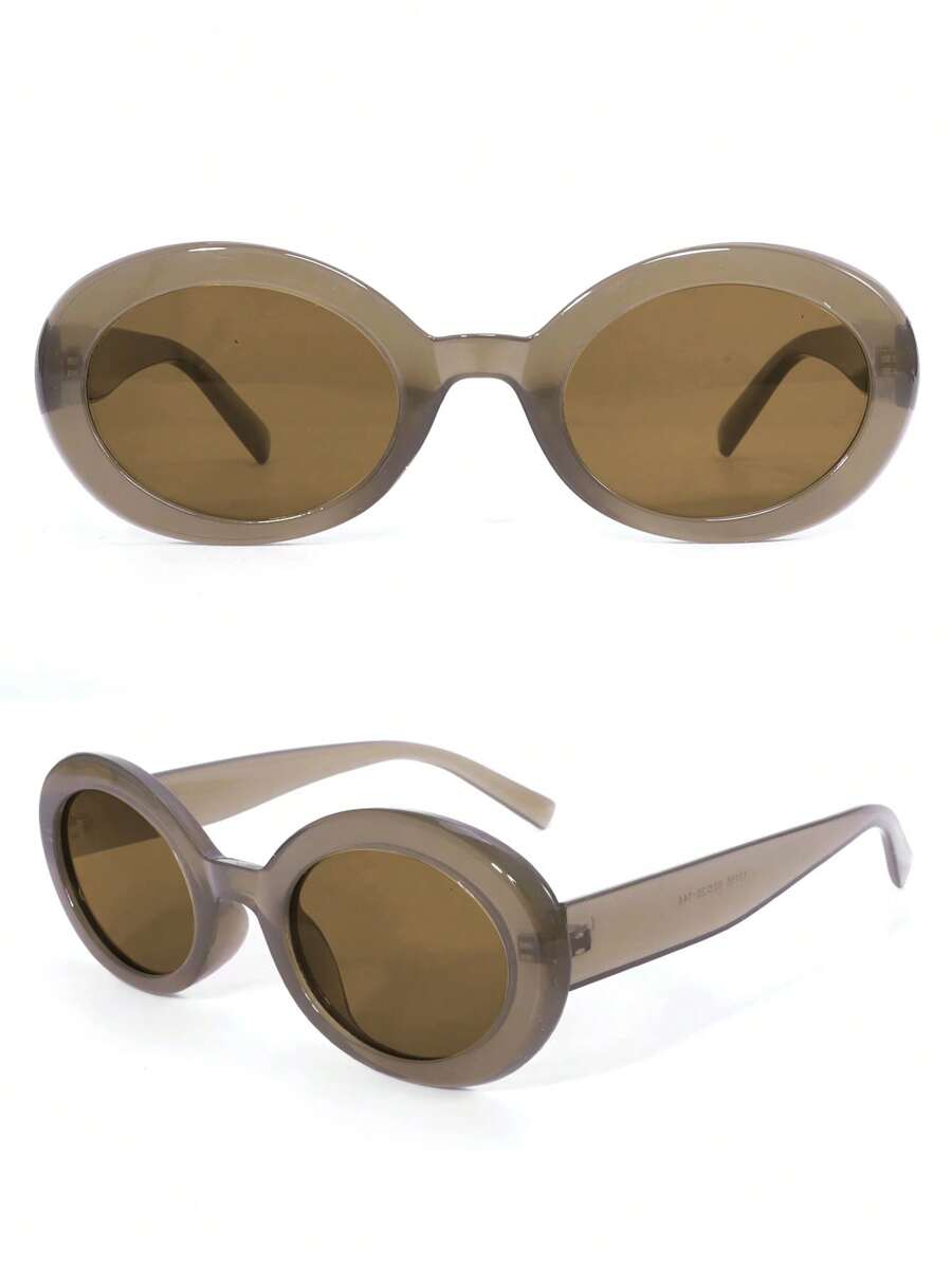 Óculos de Sol Com Armação Oval