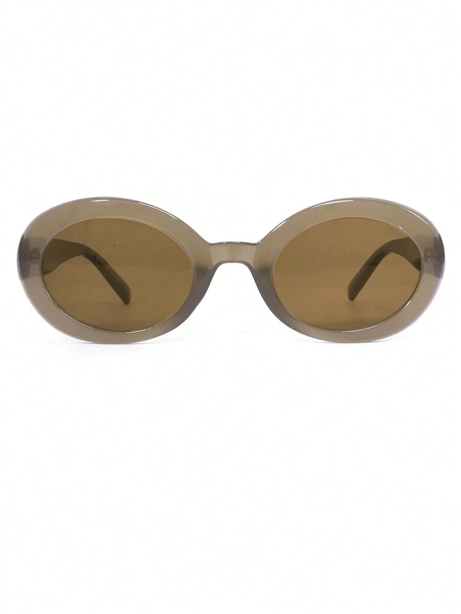 Óculos de Sol Com Armação Oval