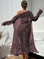 Conjunto Praia Geometric Chic 3 Peças
