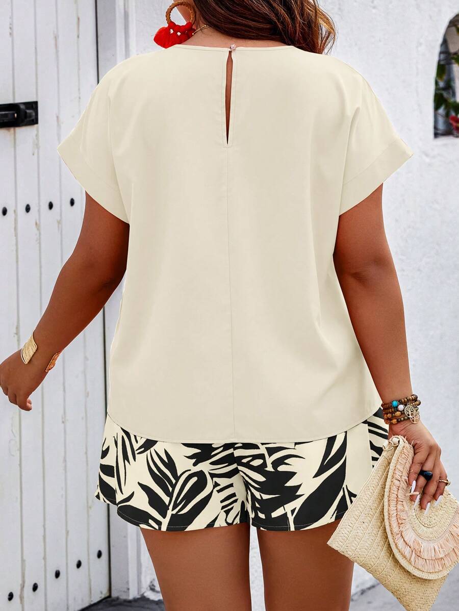 Conjunto Feminino Casual em Tecido Texturizado