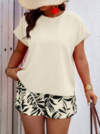 Conjunto Feminino Casual em Tecido Texturizado