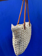 Bolsa Shopper em Palha com Alça de Ombro