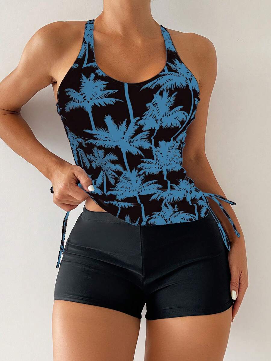 Tankini Black Palms