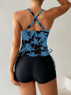 Tankini Black Palms