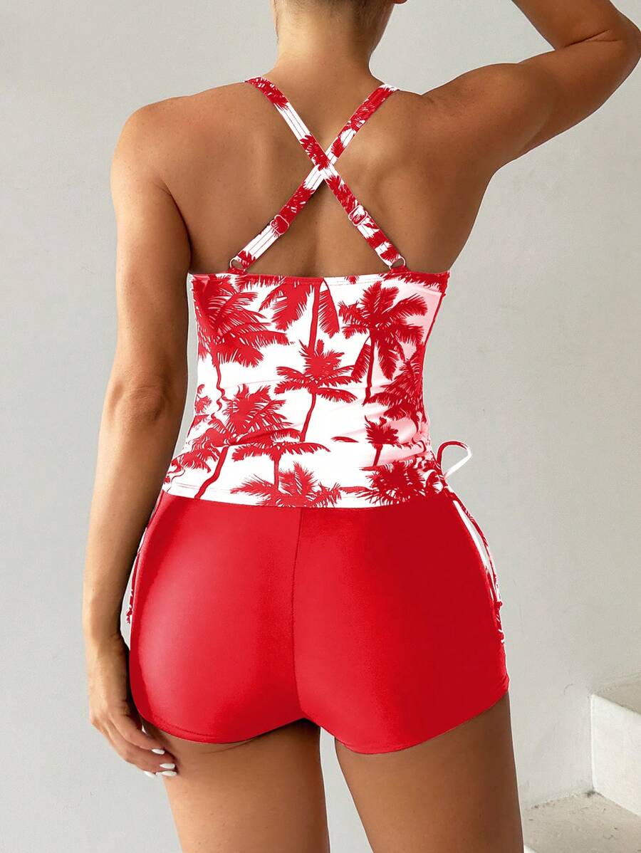 Tankini Black Palms