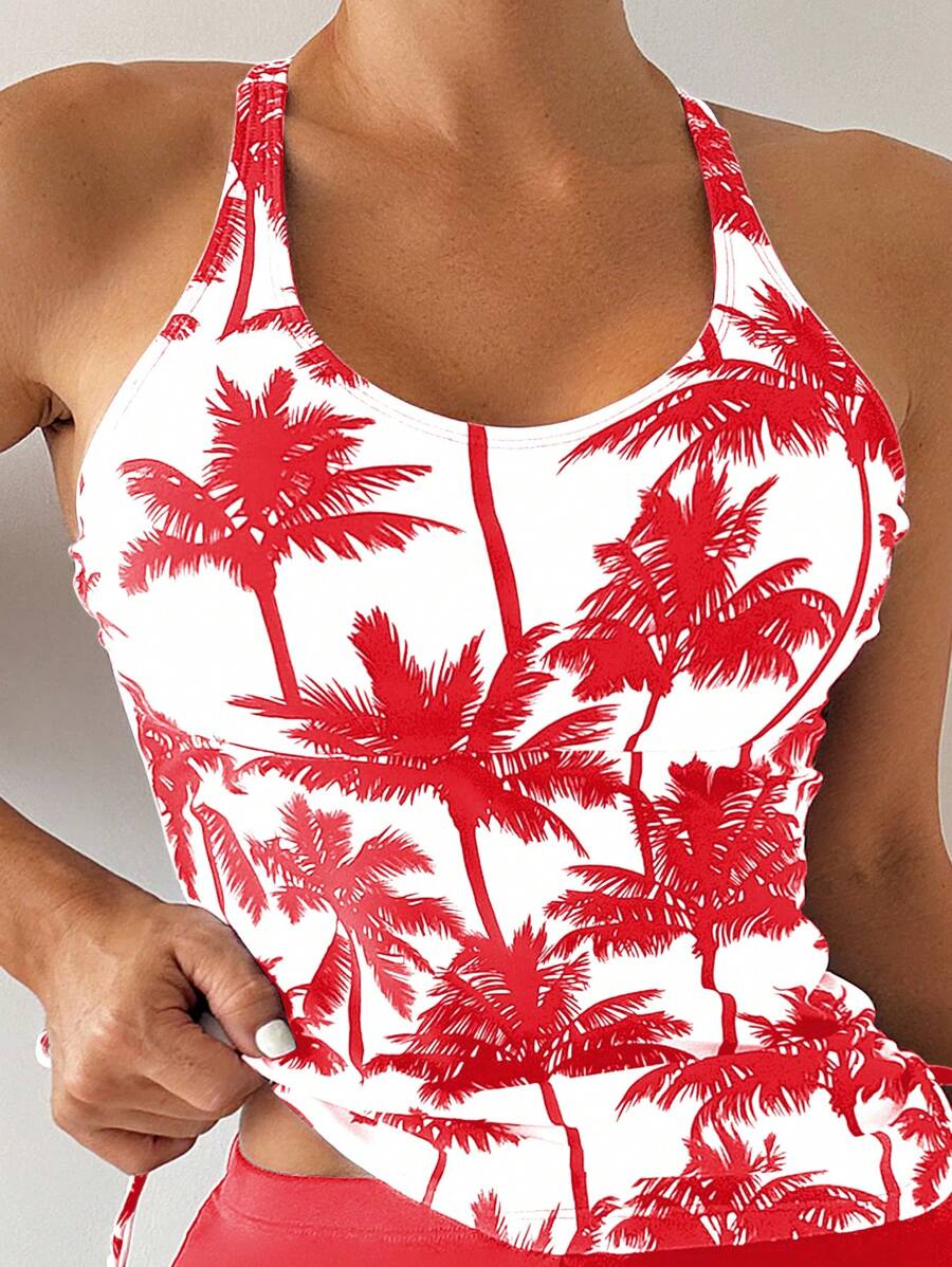 Tankini Black Palms