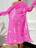 Conjunto Praia Geometric Chic 3 Peças