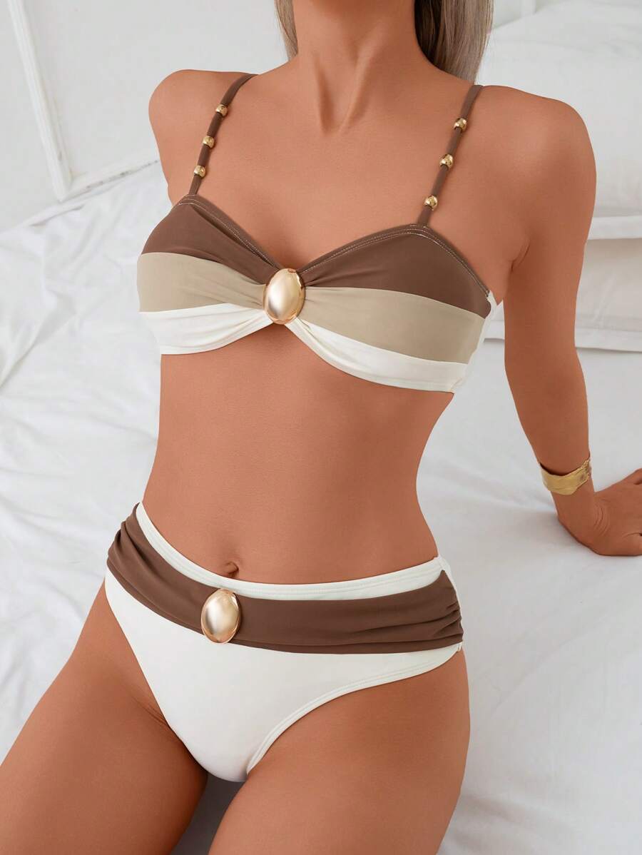 Biquíni Luxo Pérola Dourada