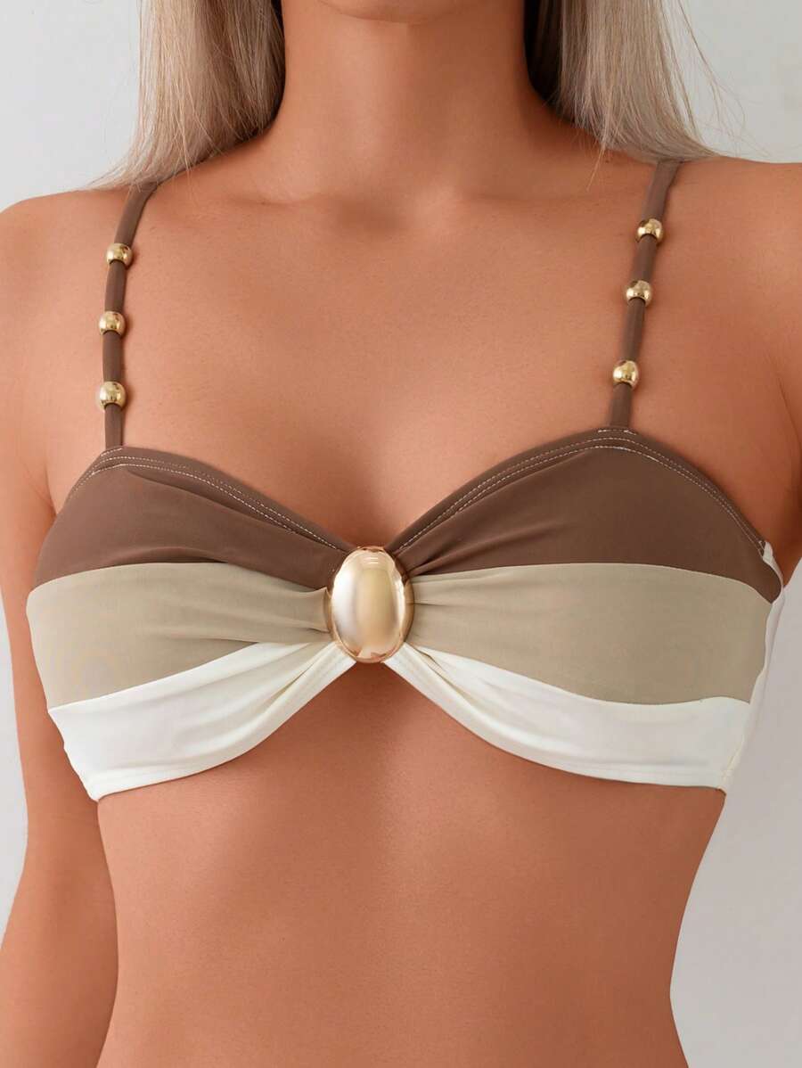 Biquíni Luxo Pérola Dourada