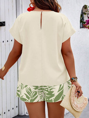 Conjunto Feminino Casual em Tecido Texturizado