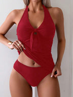 Biquíni Tankini Nó Frontal