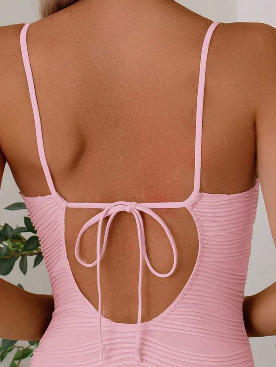 Maiô Estruturado com Bojo e Textura Plissada