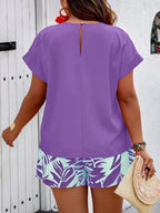 Conjunto Feminino Casual em Tecido Texturizado