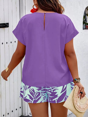 Conjunto Feminino Casual em Tecido Texturizado