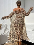 Conjunto Praia Geometric Chic 3 Peças