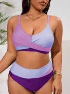 Biquíni Plus Size Color Block Elegance