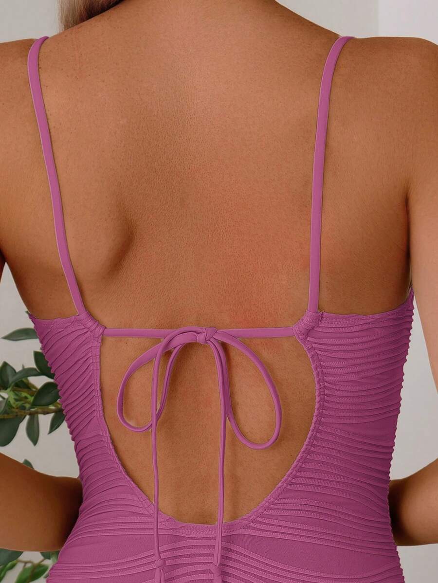 Maiô Estruturado com Bojo e Textura Plissada