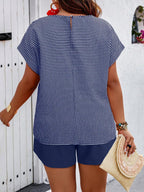 Conjunto Feminino Casual em Tecido Texturizado