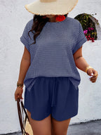 Conjunto Feminino Casual em Tecido Texturizado