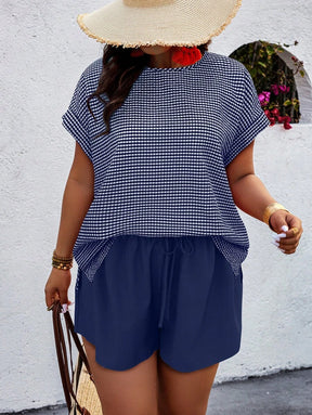 Conjunto Feminino Casual em Tecido Texturizado