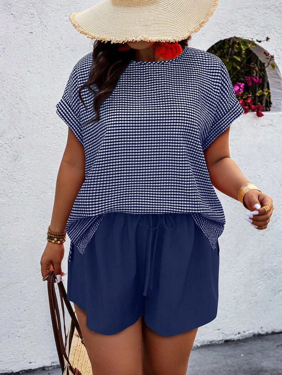 Conjunto Feminino Casual em Tecido Texturizado