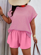 Conjunto Feminino Casual em Tecido Texturizado