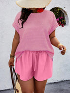 Conjunto Feminino Casual em Tecido Texturizado