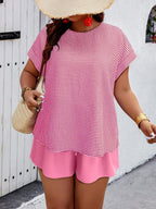 Conjunto Feminino Casual em Tecido Texturizado