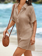 Saída de Praia Camisa em Linho