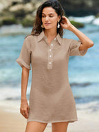 Saída de Praia Camisa em Linho
