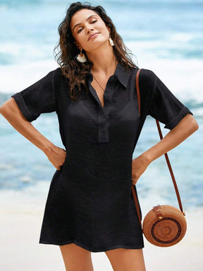 Saída de Praia Camisa em Linho