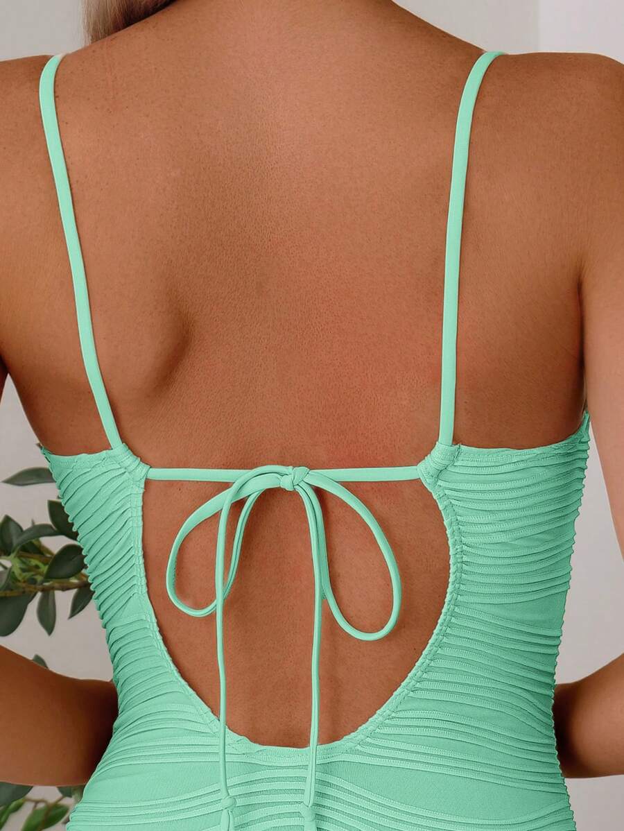 Maiô Estruturado com Bojo e Textura Plissada