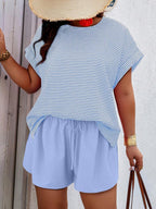 Conjunto Feminino Casual em Tecido Texturizado