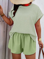 Conjunto Feminino Casual em Tecido Texturizado